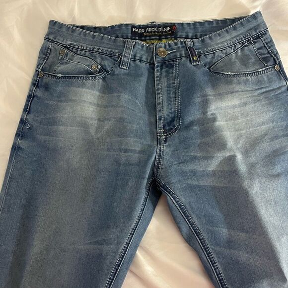 Hard Rock Denim Straight Leg Jeans sz 38 EUC - Picture 3 of 6